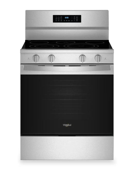 Whirlpool 30'' 5.3 pi cu Cuisinière vitrocéramique - Inox - Friture à air - Intelligente - YWFES7030SZ - Boîte Ouverte