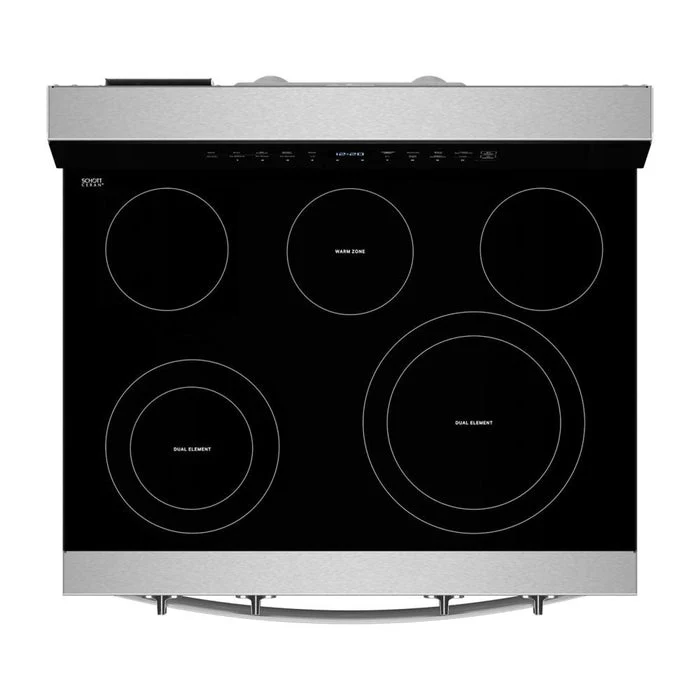 Whirlpool 30'' 5.3 pi cu Cuisinière vitrocéramique - Inox - Friture à air - Intelligente - YWFES7030SZ - Boîte Ouverte