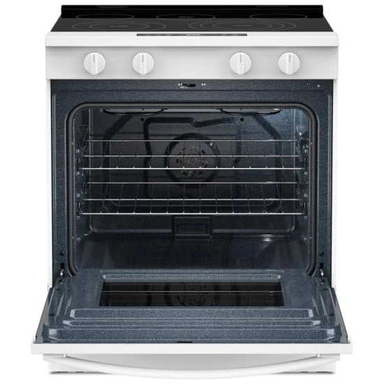 Whirlpool 30'' 5.3 pi cu Cuisinière Vitrocéramique - Convection - Autonettoyant - EnergyStar - Blanc - YWSES5030SW - Boîte Ouverte