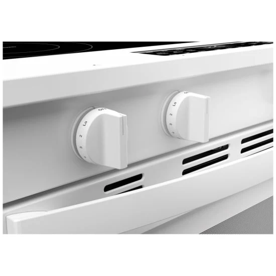 Whirlpool 30'' 5.3 pi cu Cuisinière Vitrocéramique - Convection - Autonettoyant - EnergyStar - Blanc - YWSES5030SW - Boîte Ouverte