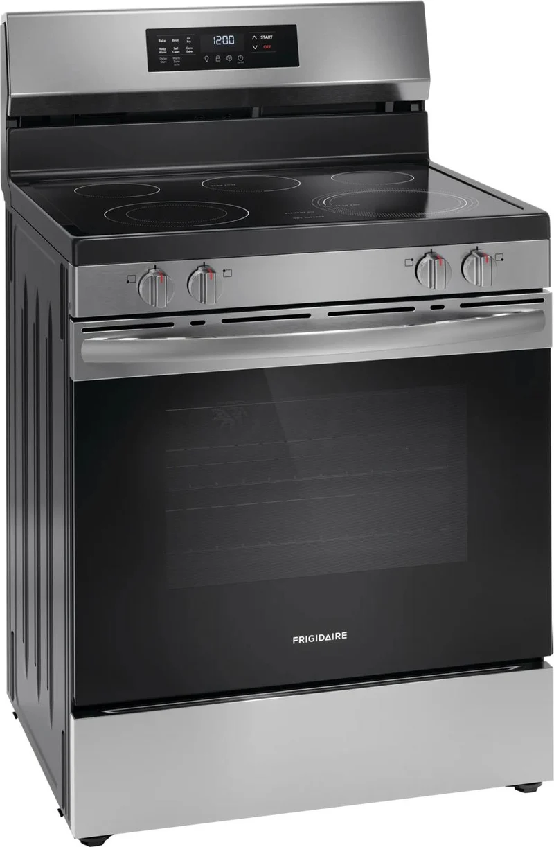 Frigidaire 30'' 5.3 pi cu Cuisinière Vitrocéramique - Friture à l'air chaud - Inox - FCRE308CAS - Boîte Ouverte