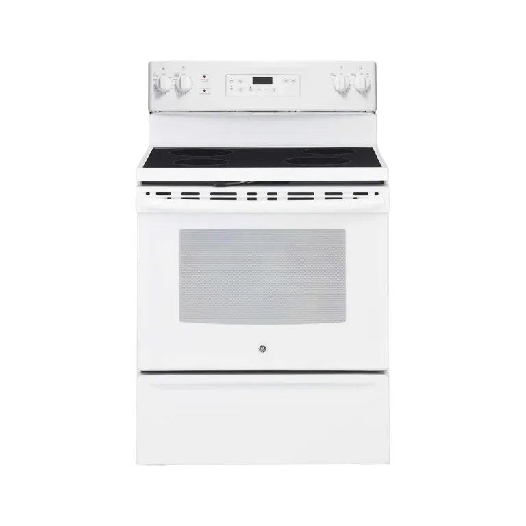 GE 30'' 5.0 pi cu Cuisinière Vitrocéramique - Blanc - JCB630DKWW - Boîte Ouverte