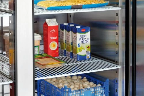 Armoire réfrigérée professionnelle inox 2 portes – 1400 L – GN 2/1