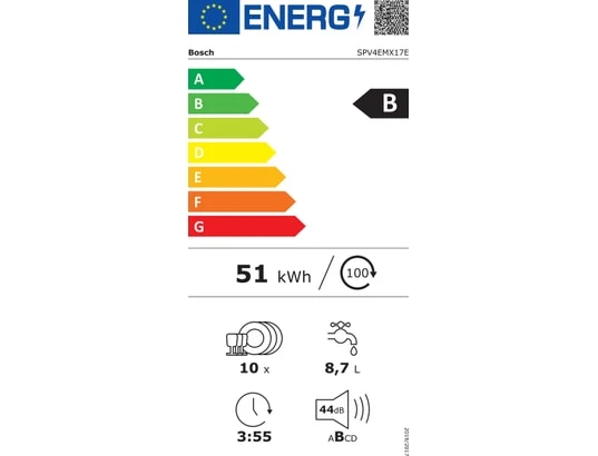 Lave-vaisselle Encastrable 10 couverts Reconditionné BOSCH SPV4EMX17E