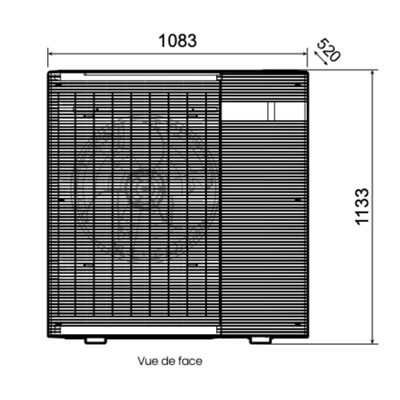 Pompe à chaleur air-eau Atlantic Alféa M Compact 8 kW Triphasé