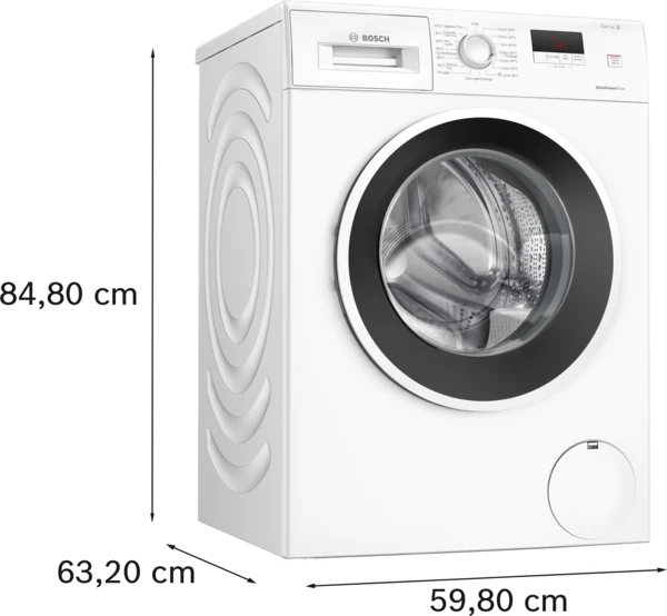 Série 2, Machine à laver hublot, 8 kg, max. 1200 tr/min BOSCH WGE03201FR