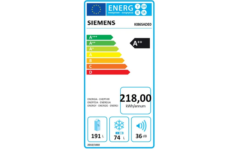 iQ500, Réfrigérateur combiné intégrable, 177.2 x 55.8 cm SIEMENS KI86SADE0