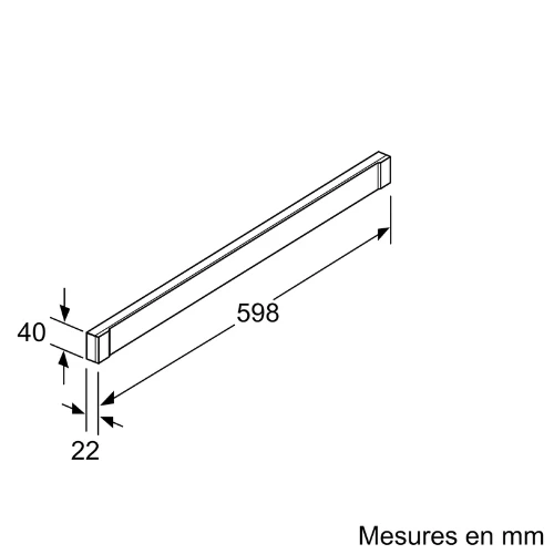 Bandeau de Finition Pour Hotte Neff Z54TH60D0 (#G717479)