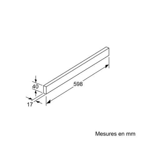 Bandeau Inox Pour Hotte Neff Z54TH90N0 (#R422102)