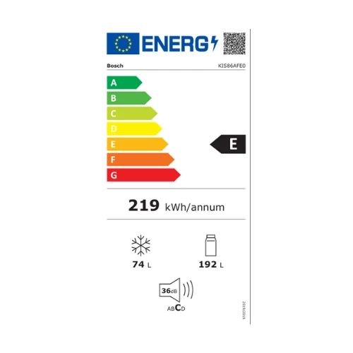 Réfrigérateur congélateur Combiné Intégrable Bosch KIS86AFE0