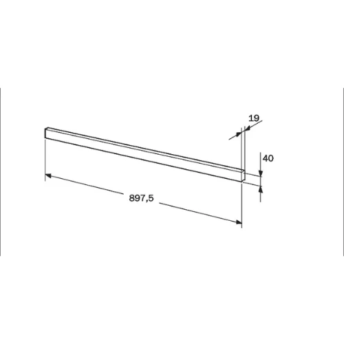 Bandeau inox pour hotte D4962X0 NEFF Z5779N0 (#7717532)
