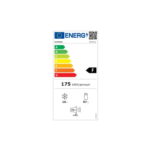 Réfrigérateur congélateur table top Glem GRTF11A