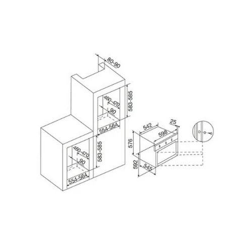 Four gaz Inox AIRLUX AFSCW21IXN