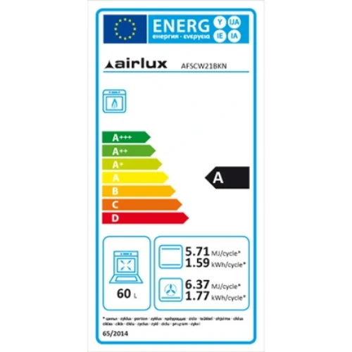 Four gaz noir AIRLUX AFSCW21BKN