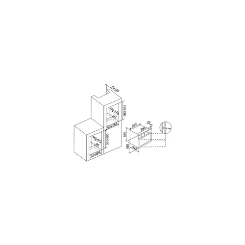 Four gaz blanc AIRLUX AFSCW21WHN