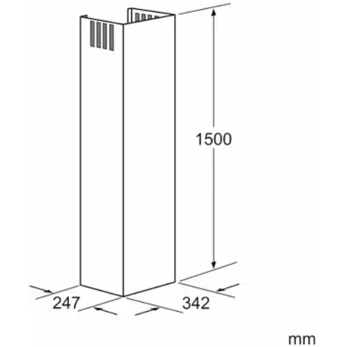 Rallonge Cheminée de Hotte Inox Neff Z5916N1