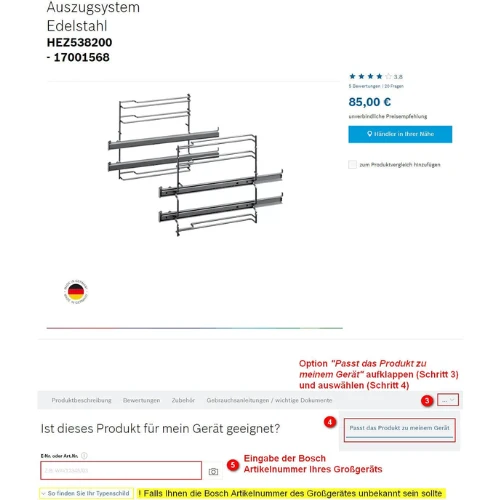 Kit de superposition sèche linge BOSCH WTZ11310(#F146955)