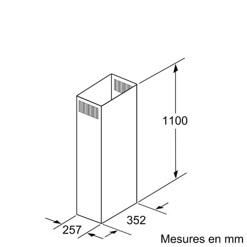 Rallonge Chemine de Hotte Inox Neff Z5909N1