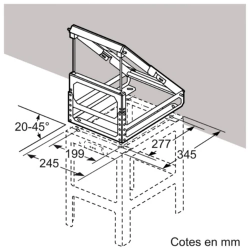 Support de Chemin?e Angle Pour Hotte Ilot Neff Z5912X0