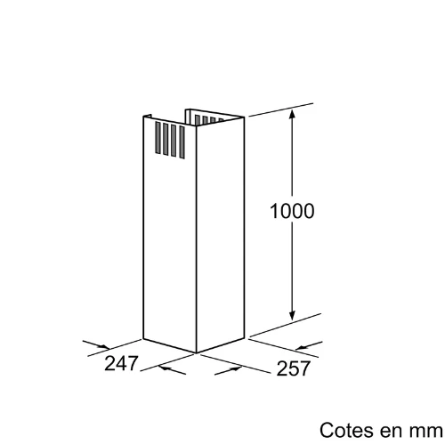 Rallonge Cheminee de Hotte Inox Neff Z5905N0(#D205662)