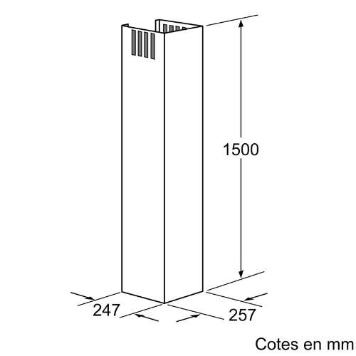 Rallonge Cheminée de Hotte Inox Neff Z5915N0