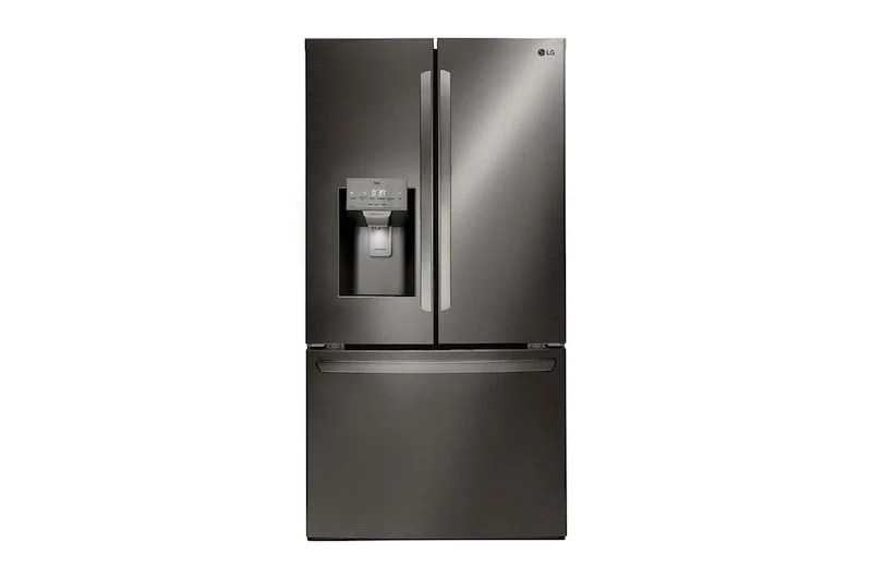 LG 36'' 28 pi, cu Réfrigérateur - Distributeur eau glaçons - ThinQ Wifi - Inox noir - LRFS28XBD - NEUF