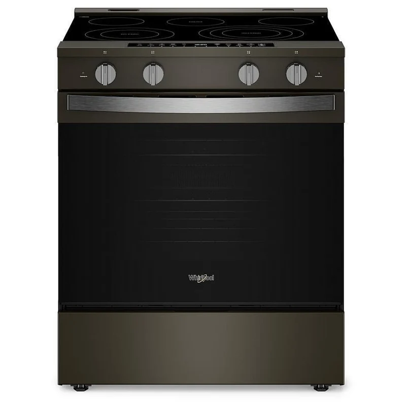 Whirlpool 30'' 5.3 pi cu Cuisinière électrique Intelligente - Cuisson à air - Vapeur - Inox noir - YWSES7530R - Boîte Ouverte
