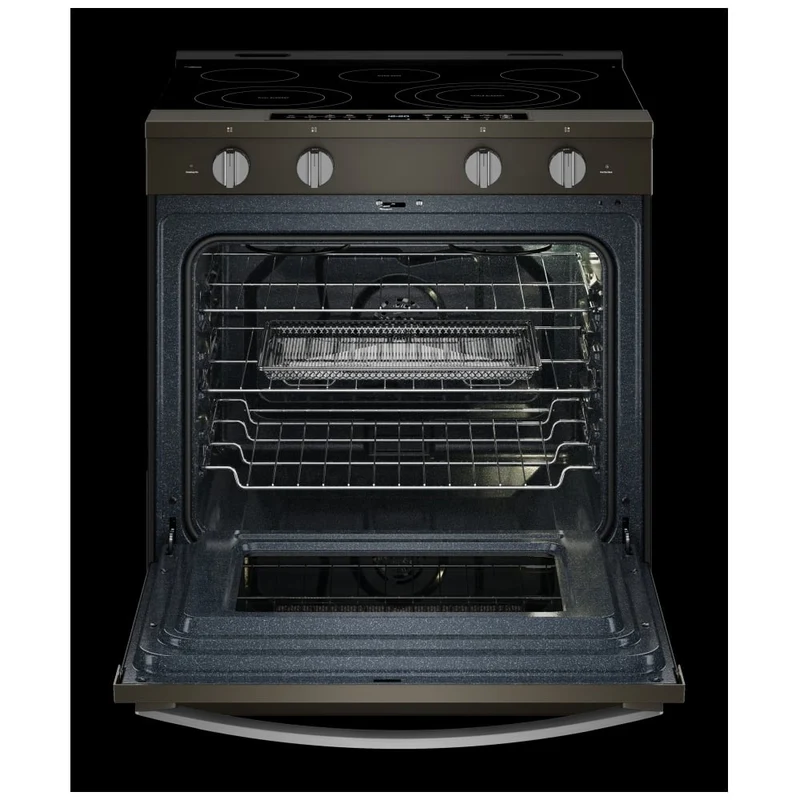 Whirlpool 30'' 5.3 pi cu Cuisinière électrique Intelligente - Cuisson à air - Vapeur - Inox noir - YWSES7530R - Boîte Ouverte