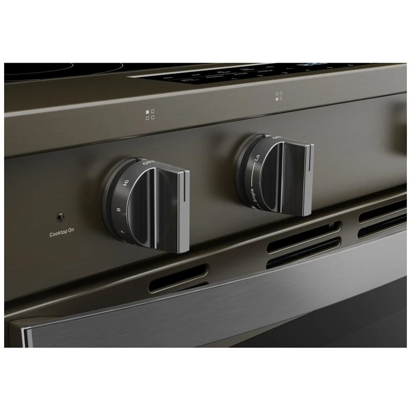 Whirlpool 30'' 5.3 pi cu Cuisinière électrique Intelligente - Cuisson à air - Vapeur - Inox noir - YWSES7530R - Boîte Ouverte