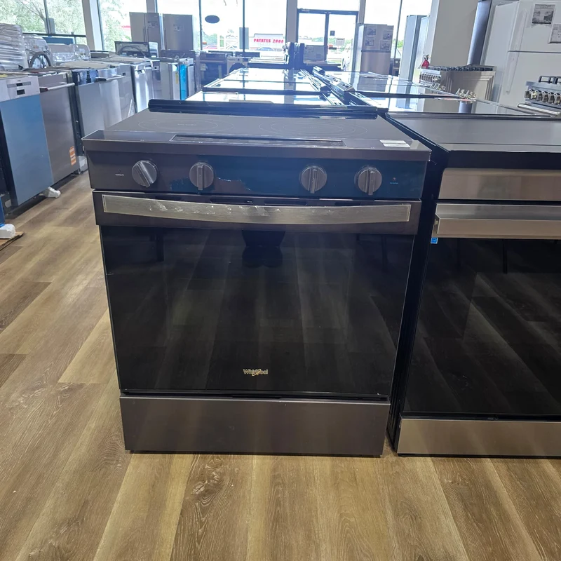 Whirlpool 30'' 5.3 pi cu Cuisinière électrique Intelligente - Cuisson à air - Vapeur - Inox noir - YWSES7530R - Boîte Ouverte