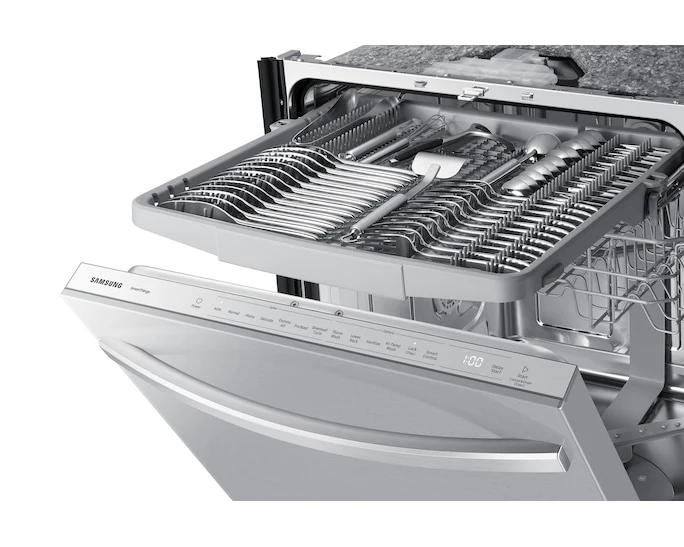 Samsung 24'' 46 dBA - Lave-vaiselle intelligent - Inox - DW80CG5451SRAA - boîte ouverte