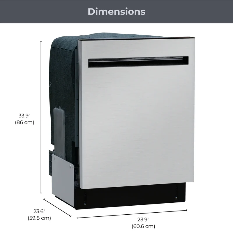 Kenmore 24'' 49 dBa Lave-vaiselle - Inox - KKDW3RPH - NEUF