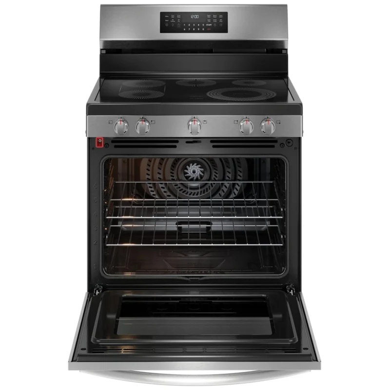 Frigidaire Gallery Cuisinière 30 po 5.3 pc - convection - auto-nettoyant - Inox - GCRE306CBF - boîte ouverte