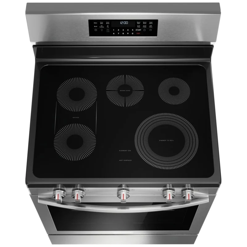 Frigidaire Gallery Cuisinière 30 po 5.3 pc - convection - auto-nettoyant - Inox - GCRE306CBF - boîte ouverte