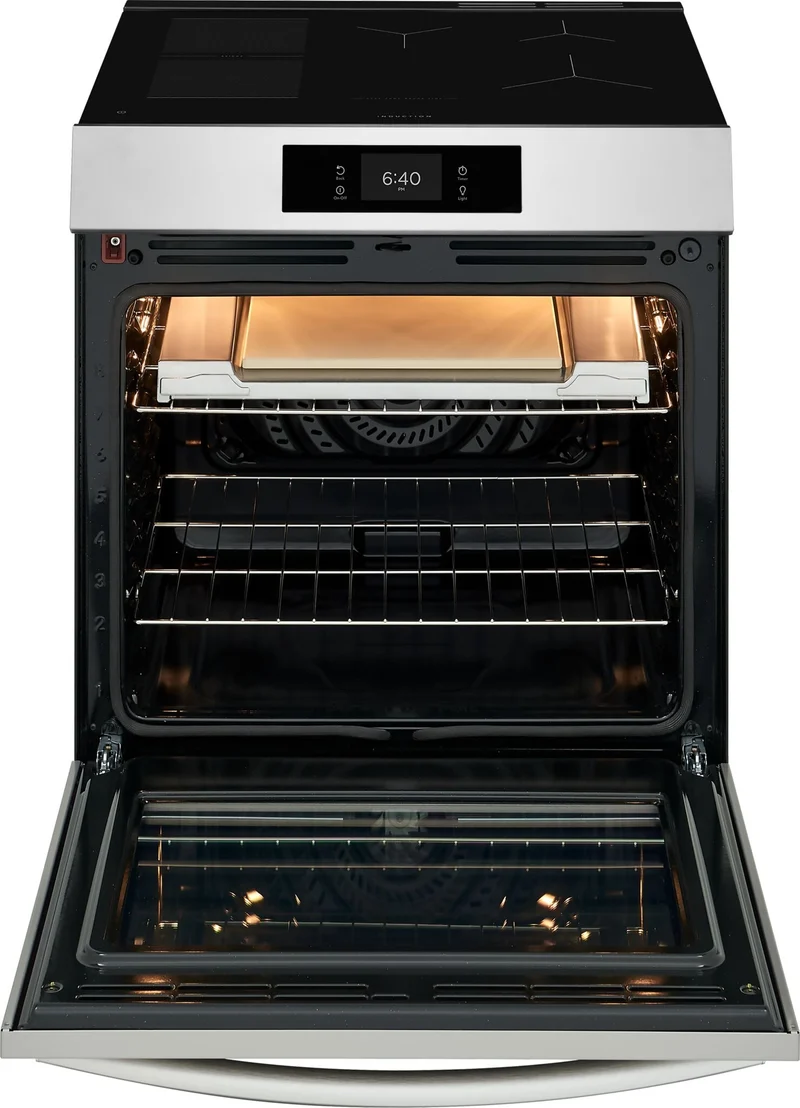 Frigidaire Gallery 30'' 6.2 pi cu Cuisinière - Induction -Pizza cuite sur pierre - Inox - GCFI307CBF - Boite Ouverte