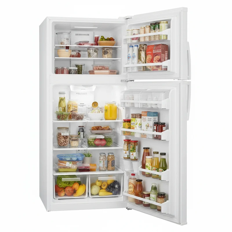 Whirlpool 30'' 18 pi cu Réfrigérateur - Blanc - WRT148FZDW - Boîte Ouverte