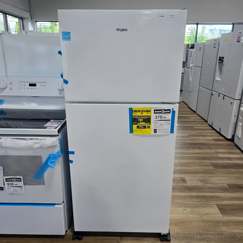 Whirlpool 30'' 18 pi cu Réfrigérateur - Blanc - WRT148FZDW - Boîte Ouverte