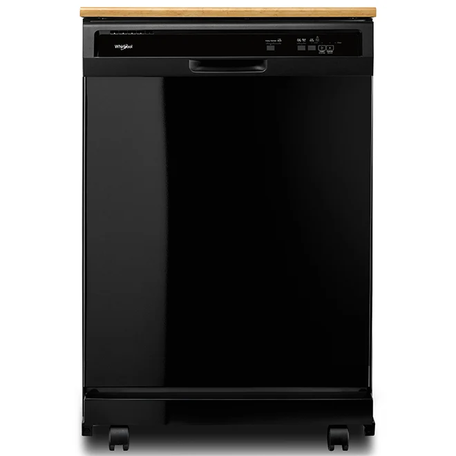 Whirlpool 24'' Lave-Vaiselle Portatif - Noir - Boîte Ouverte