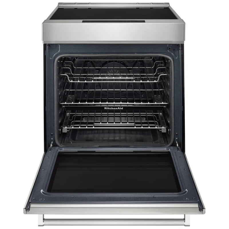 KitchenAid 30 po 6.4 pi cu Cuisinière Encastrable - 4 brûleurs - Convection - friture à air - inox - KSIS730PSS - boîte ouverte