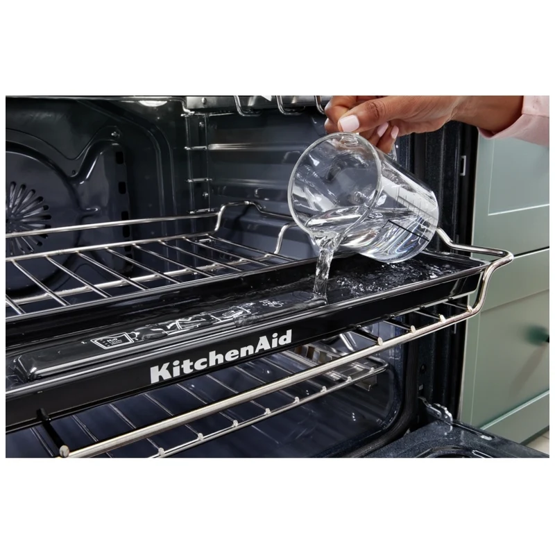 KitchenAid 30 po 6.4 pi cu Cuisinière Encastrable - 4 brûleurs - Convection - friture à air - inox - KSIS730PSS - boîte ouverte