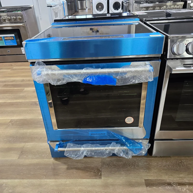 KitchenAid 30 po 6.4 pi cu Cuisinière Encastrable - 4 brûleurs - Convection - friture à air - inox - KSIS730PSS - boîte ouverte