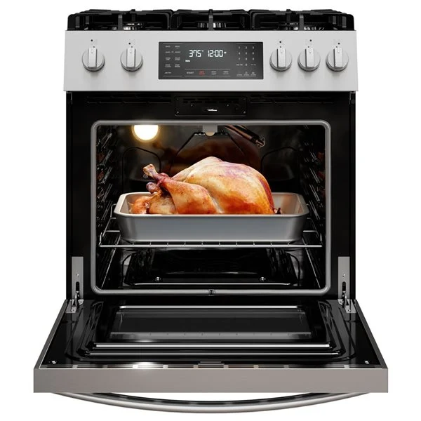 Kenmore 30'' 4.8 pi cu Cuisinière à gaz - Convection véritable - Air Fryer - Inox - 75293 - Boîte Ouverte