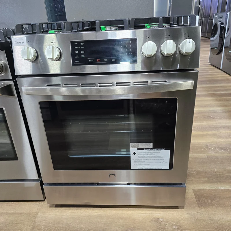 Kenmore 30'' 4.8 pi cu Cuisinière à gaz - Convection véritable - Air Fryer - Inox - 75293 - Boîte Ouverte
