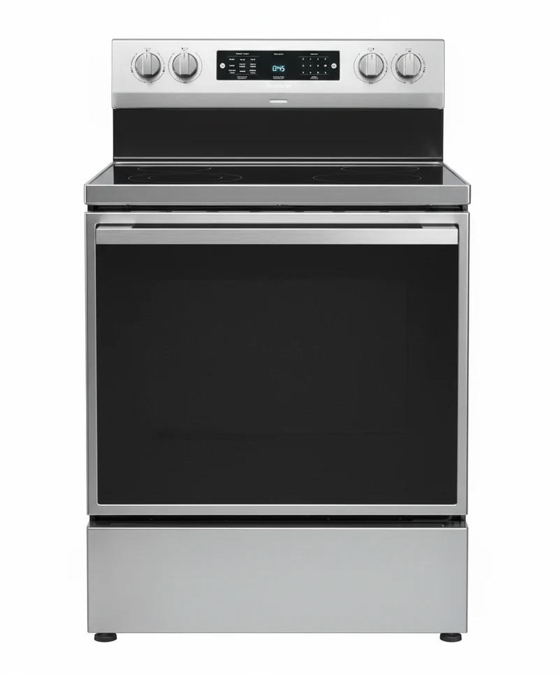 Hisense 30'' 5.8 pi cu Cuisinière vitrocéramique - convection - autonettoyant - Inox - HBE3501CPS - boîte ouverte