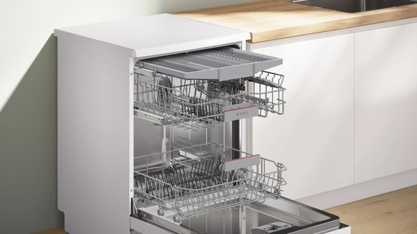Série 4, Lave-vaisselle pose-libre, 60 cm, Blanc - Bosch - SMS4HMW08E