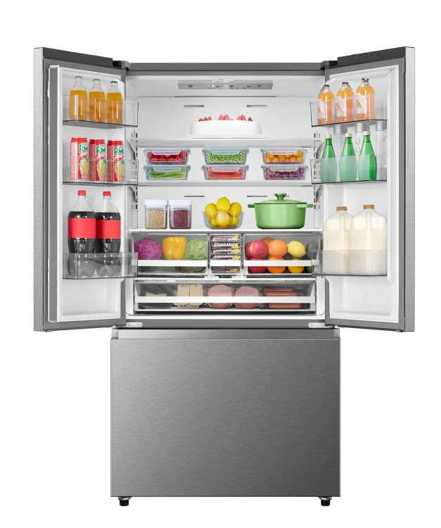 Hisense 36'' 22.5 pi cu réfrigérateur portes francaises - inox - RF225A3CSE - Neuf