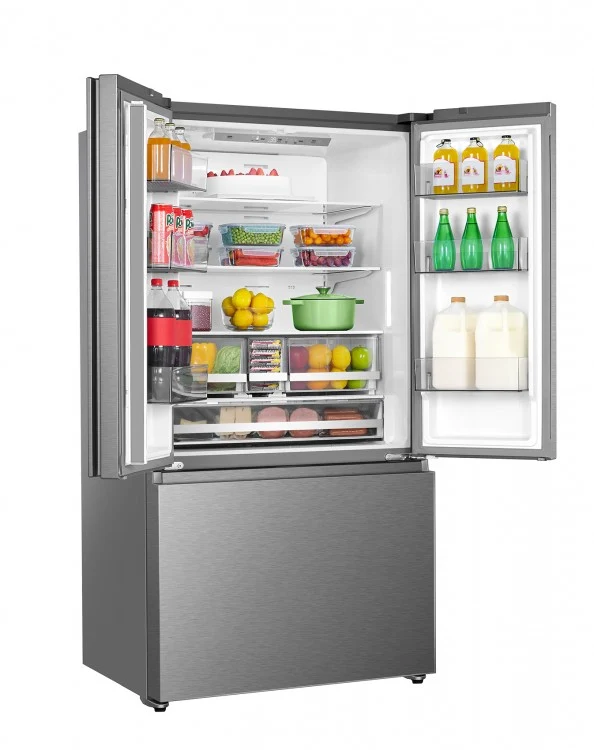 Hisense 36'' 22.5 pi cu réfrigérateur portes francaises - inox - RF225A3CSE - Neuf
