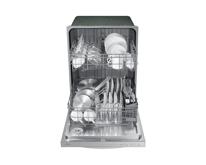 Samsung 24'' 53 dBA Lave-vaisselle résistant aux empreintes - panier réglable -inox - DW80CG4021SRAA - boîte ouverte