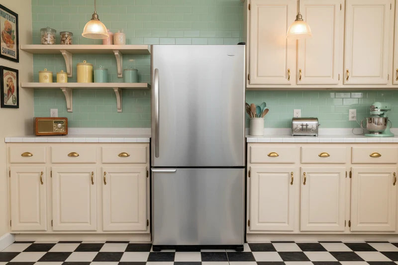 Amana 30'' Réfrigérateur Congélateur Inférieur - Inox - Reconditionné