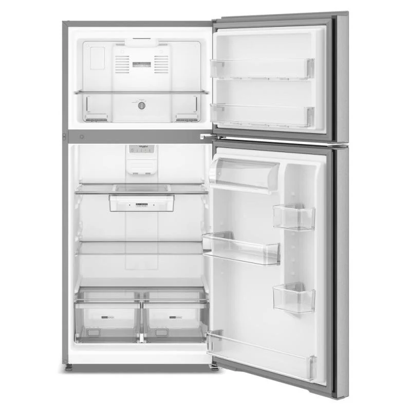 Whirlpool 30" 19 pi.cu - Réfrigérateur à Congélateur Supérieur - Inox - WRTX419SZ - Boîte ouverte